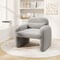 Modern Accent Chair with Waist Pillow and Armrests for Living Room Bedroom
